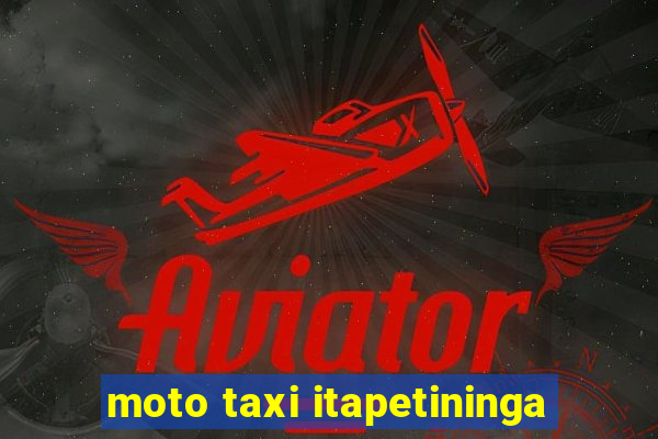 moto taxi itapetininga